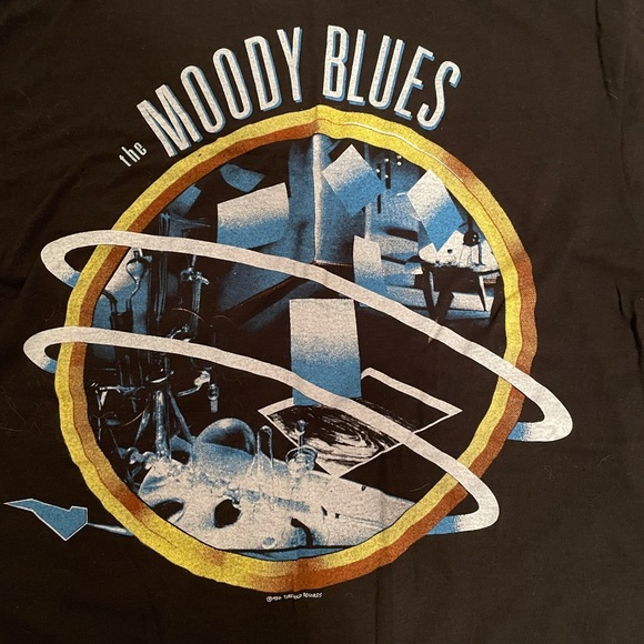 VINTAGE MOODY BLUES 1986 CONCERT TEE SHIRT XL NEVER WORN - Picture 1 of 4